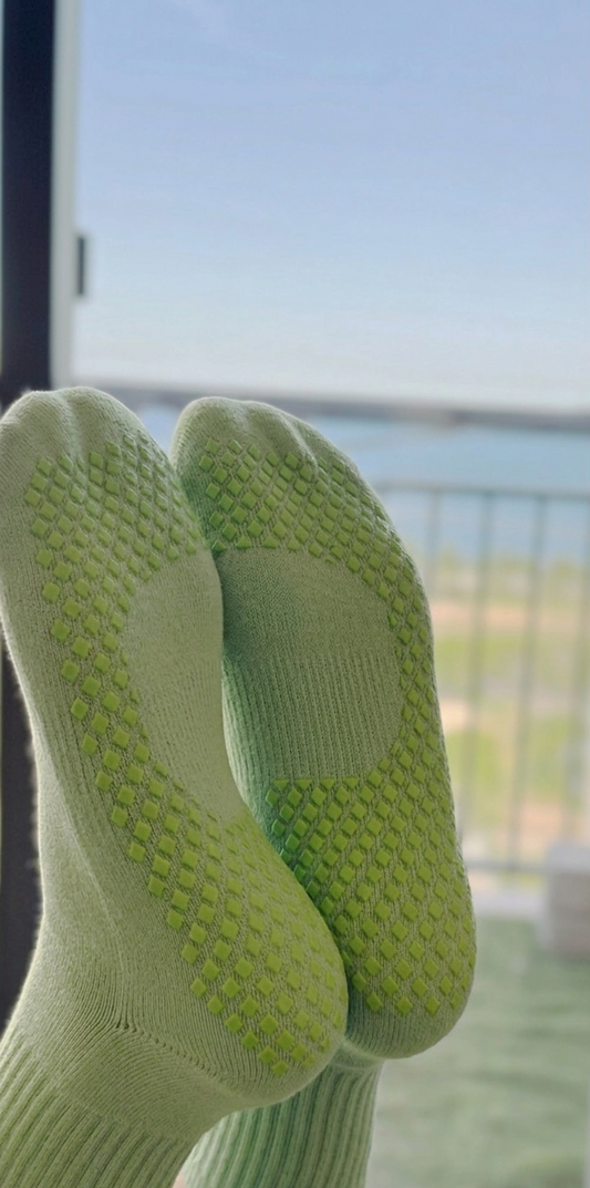 Pistachio Grip Socks