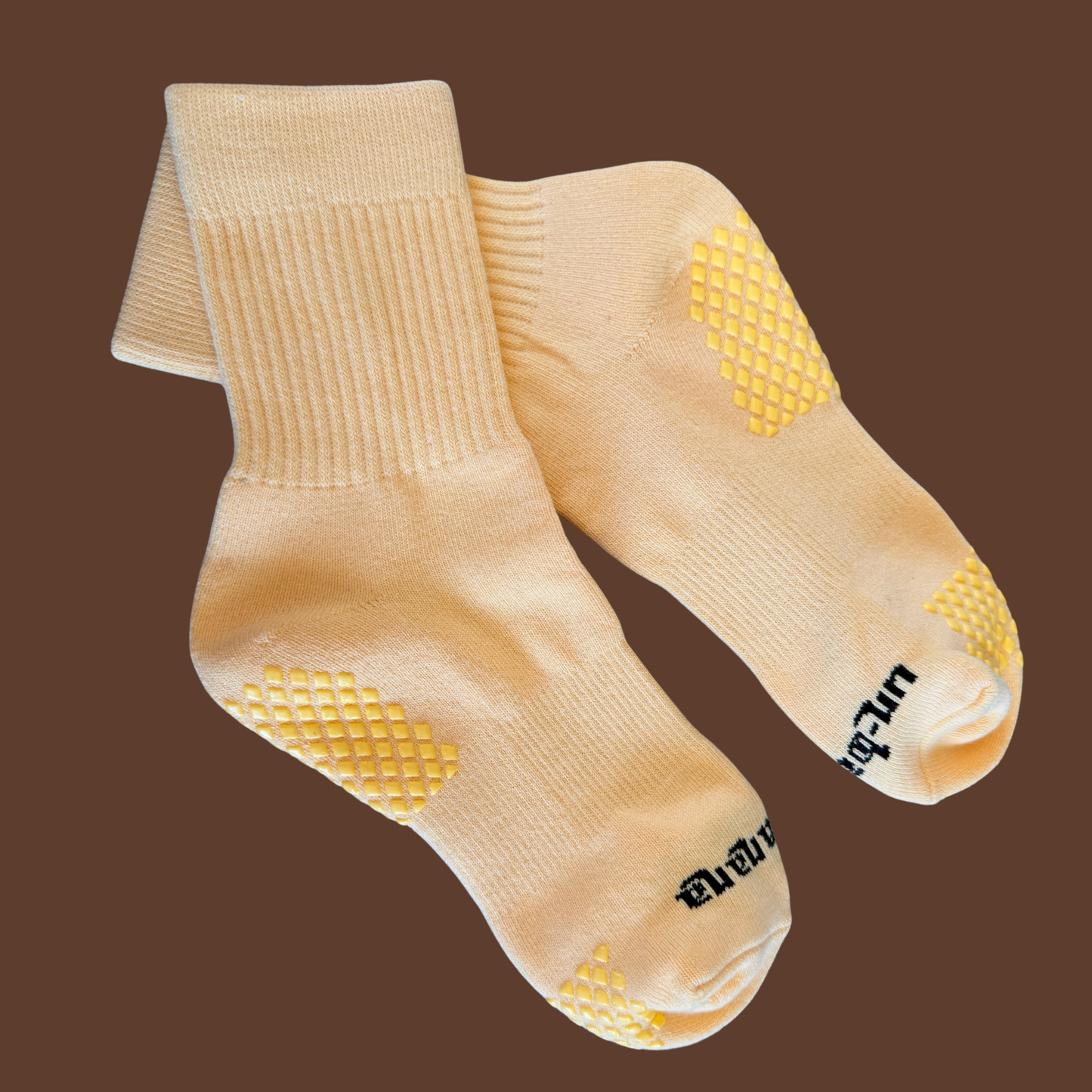 Apricot Sherbet Grip Socks