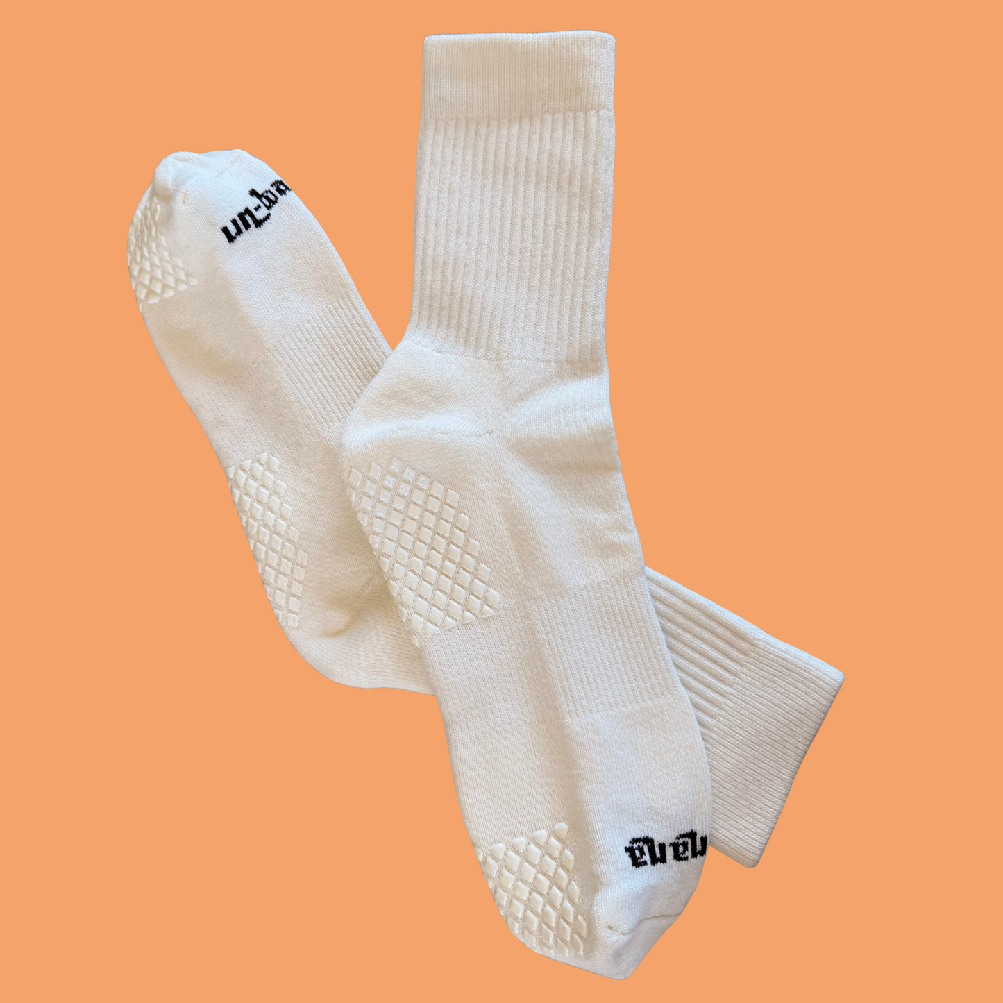 Banana Cream Grip Socks
