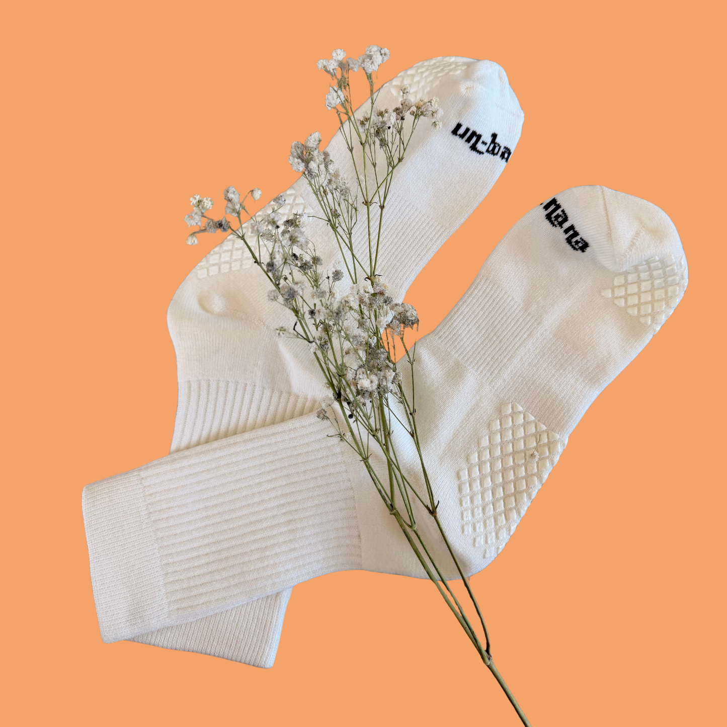 Banana Cream Grip Socks