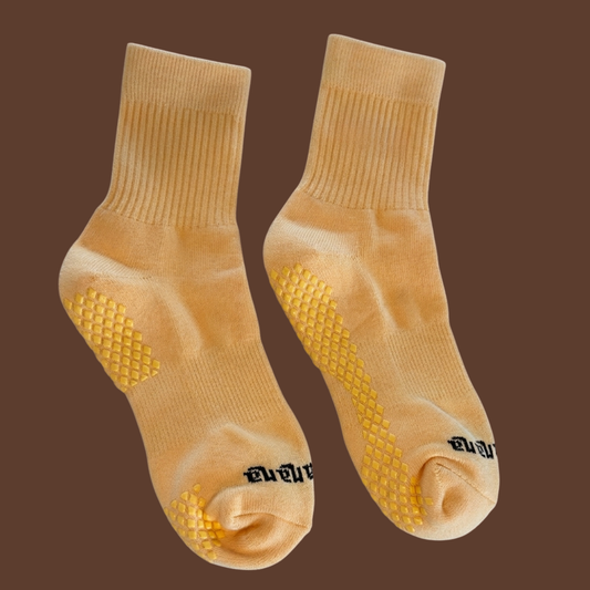 Apricot Sherbet Grip Socks