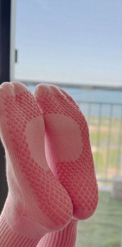 Strawberry Milk Grip Socks