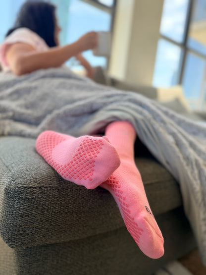 Strawberry Milk Grip Socks